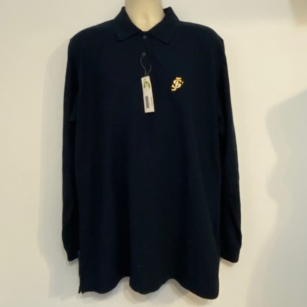 Mccarthy school uniform 4XL long sleeve polo blue